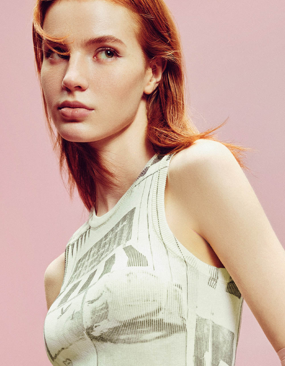 Crew Neck Knitted Tank Top