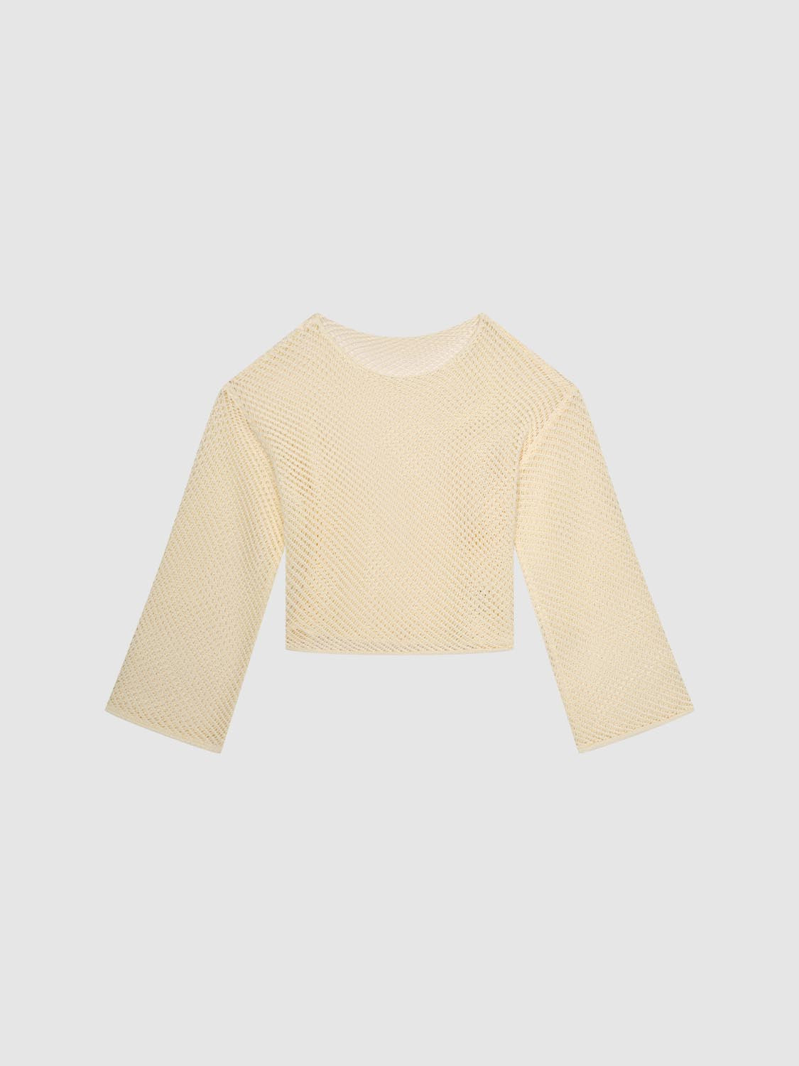 Sheer Knitted Long Sleeve T-Shirts