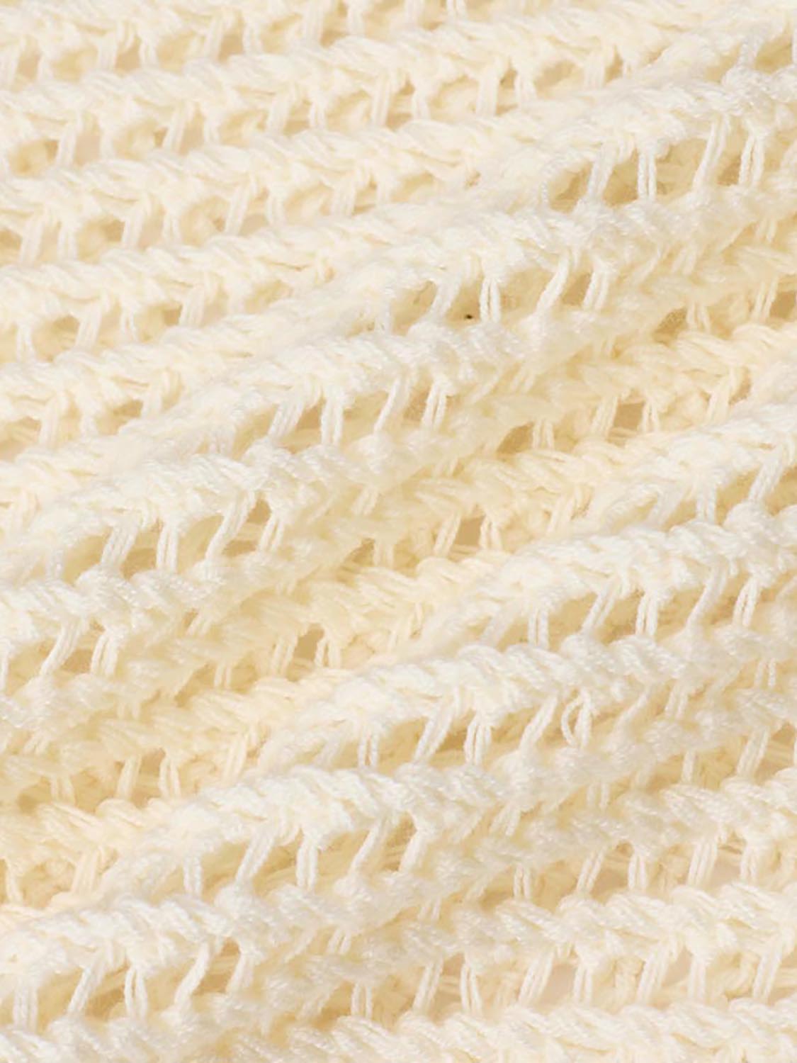 Sheer Knitted Long Sleeve T-Shirts