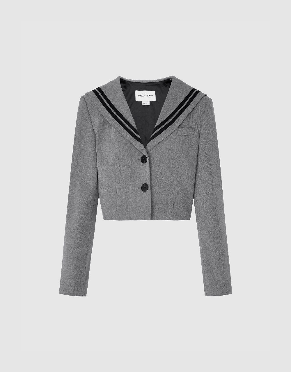 Bow Neck Straight Blazer