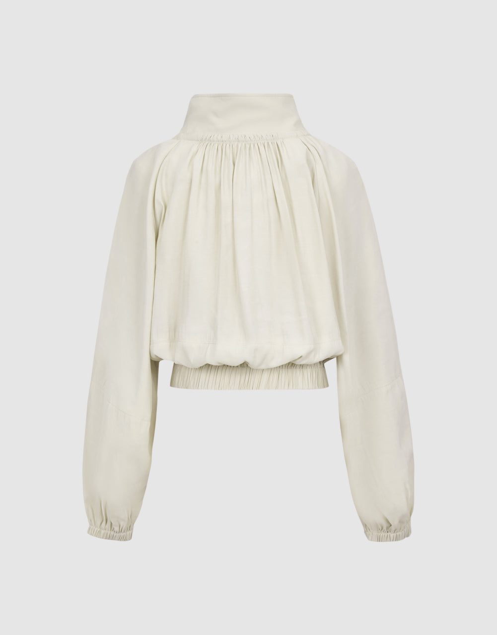 Zipper Front Stand Collar Jacket