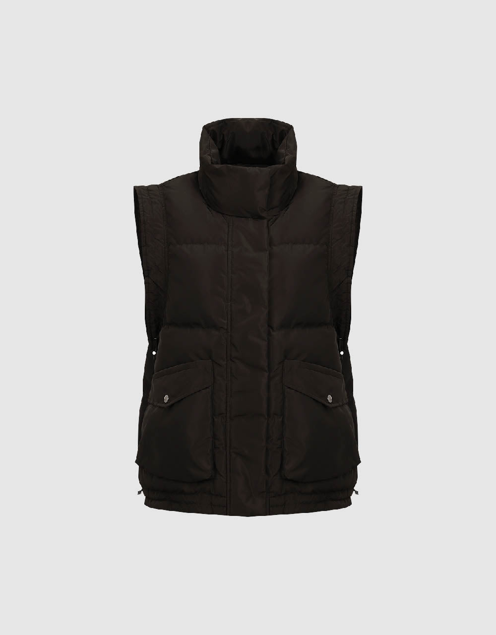 Stand Collar Down Waistcoat