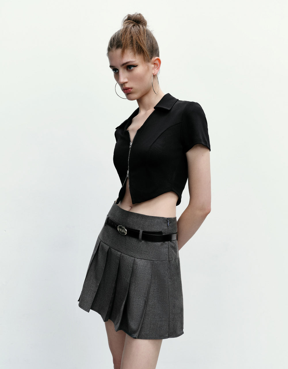 Zipper Front Shirt