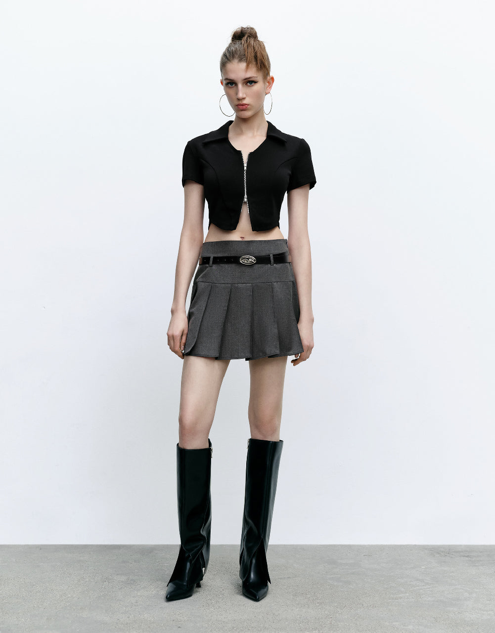 Zipper Front Shirt