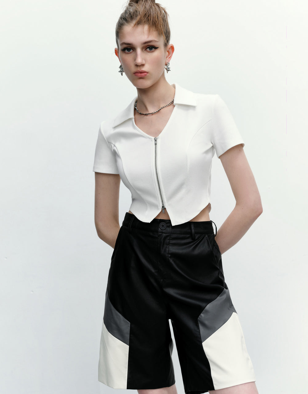 Zipper Front Shirt