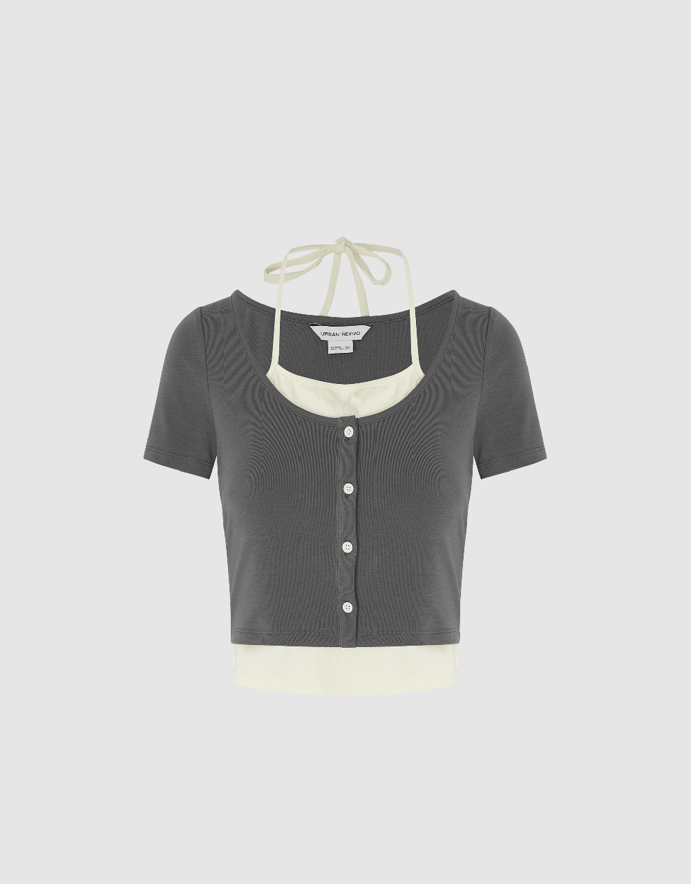 2 In 1 Crew Neck T-Shirt