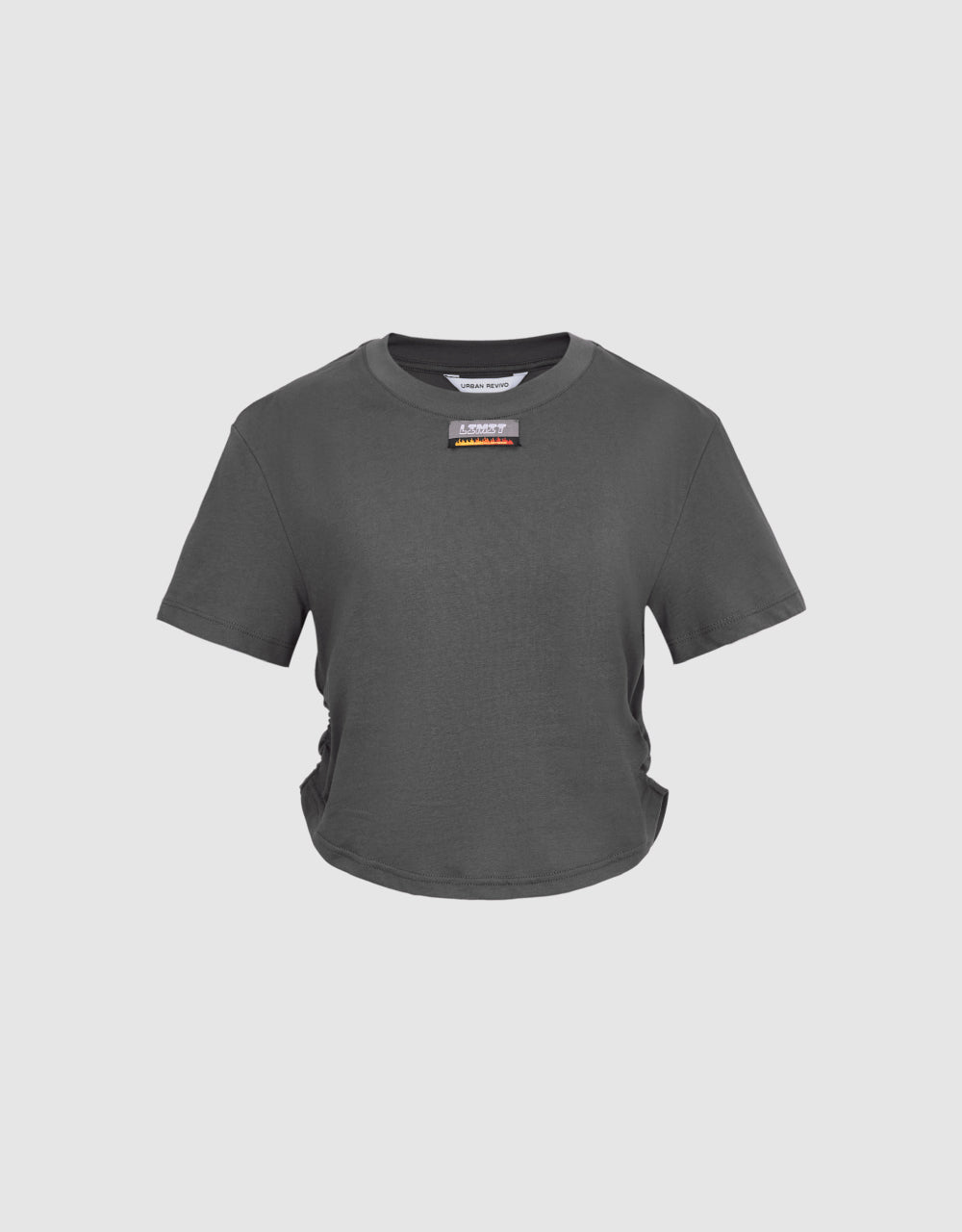 Letter Printed Crew Neck T-Shirt