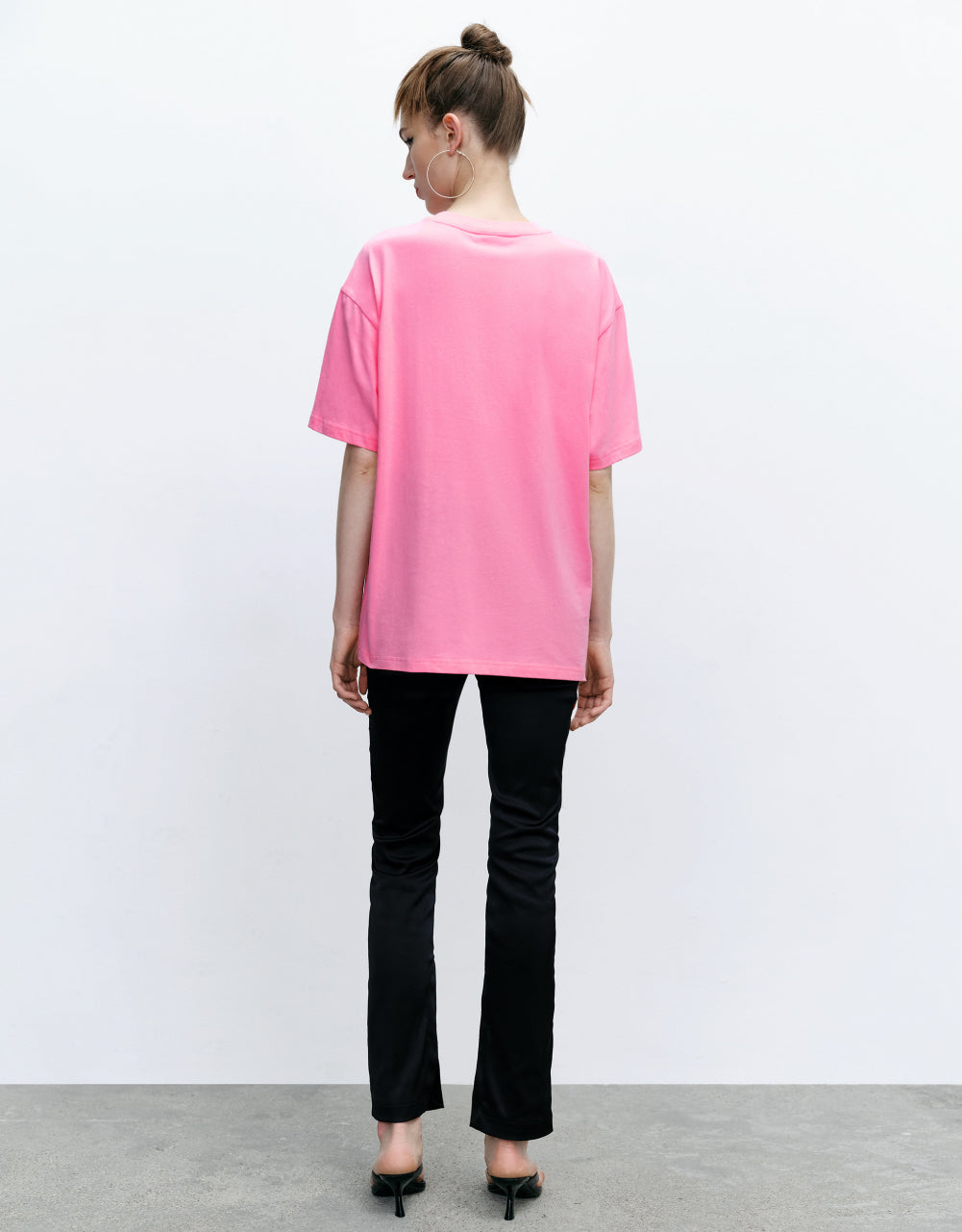 Drop Shoulder Sleeve Crew Neck Loose T-Shirts