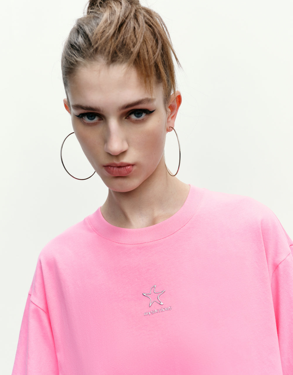 Drop Shoulder Sleeve Crew Neck Loose T-Shirts
