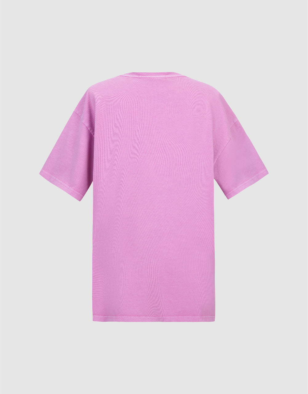 Abstract Embossed Crew Neck Loose T-Shirt