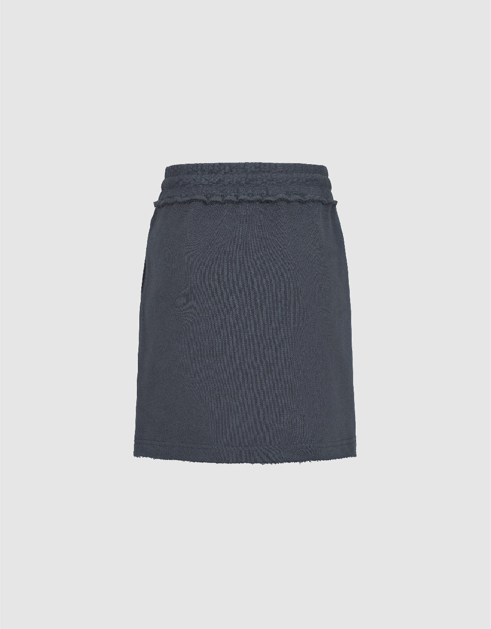 Drawstring Waist Mini Straight Skirt