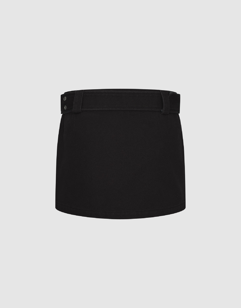 Mini A-Line Skirt With Belt