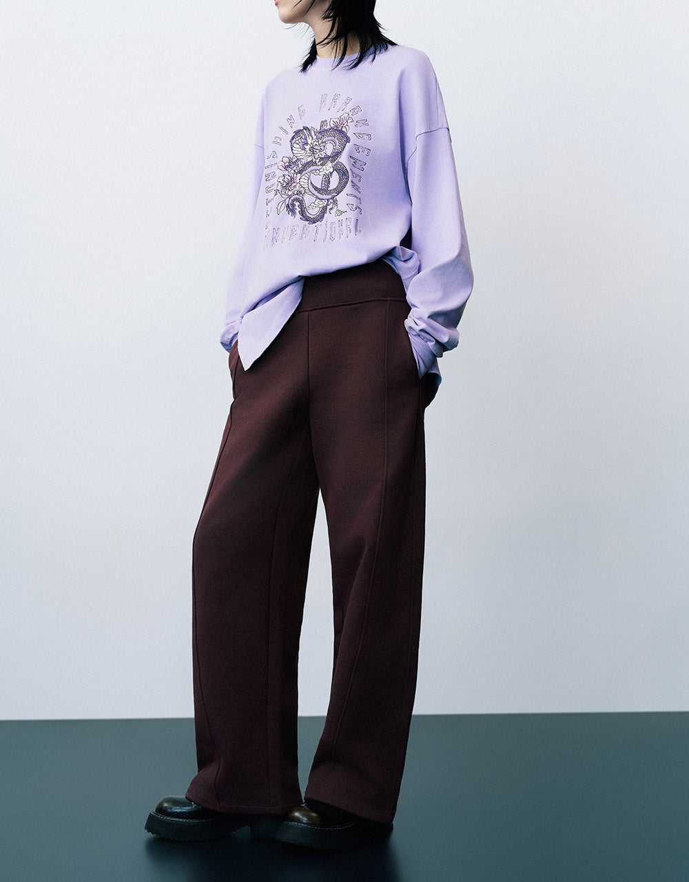Knitted Wide-Leg Pants