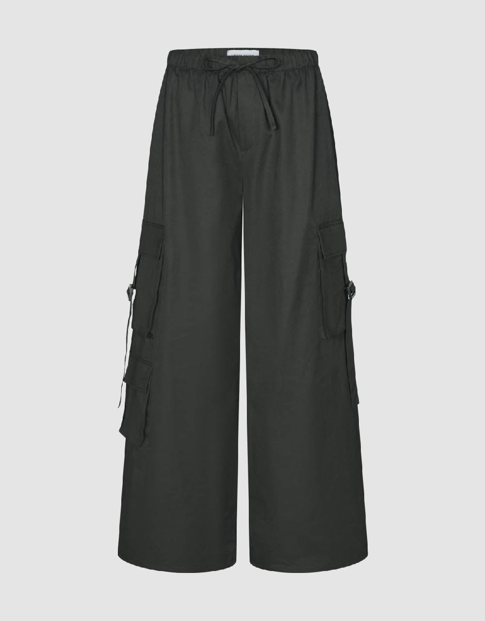 Elastic Waist Wide-Leg Pants
