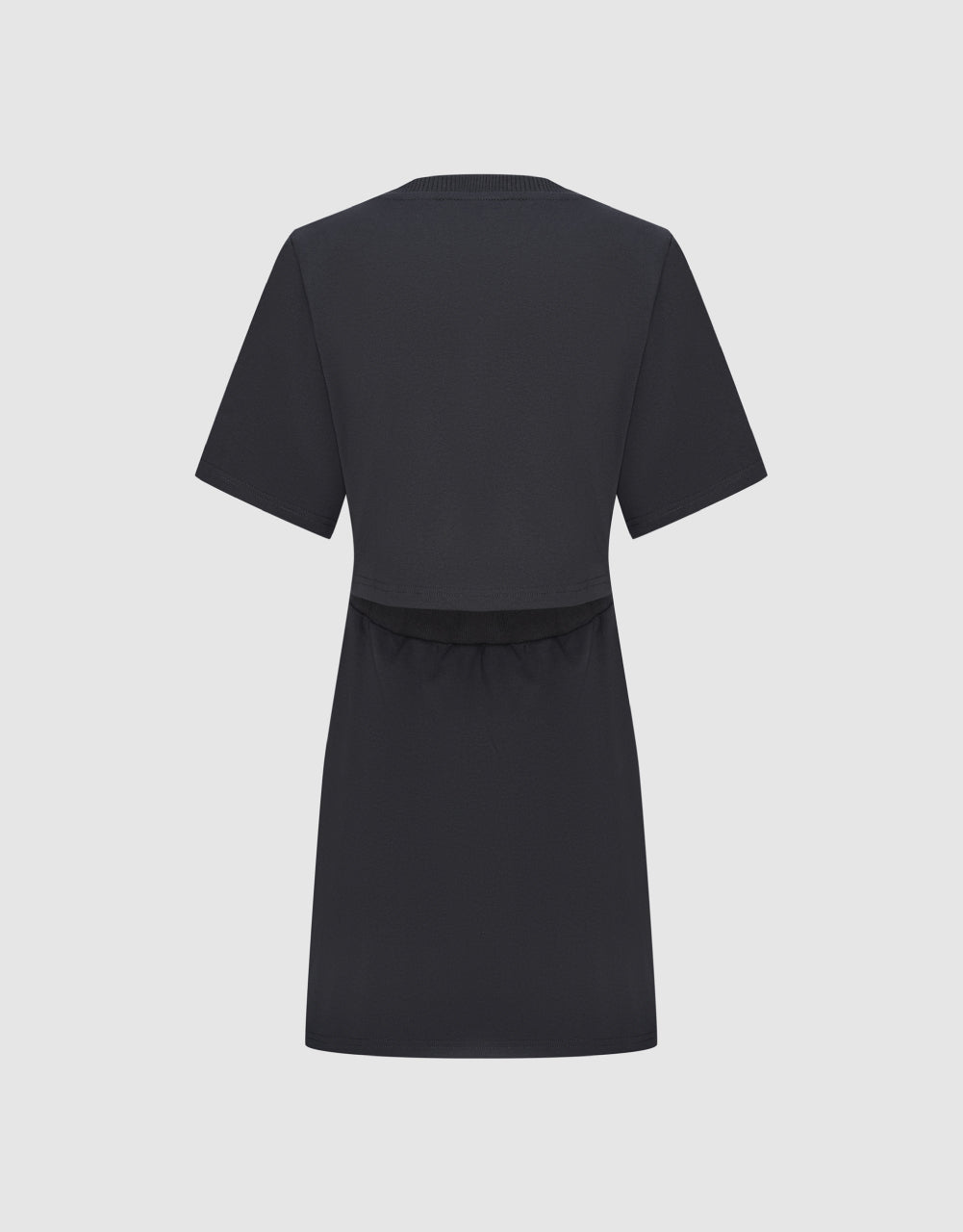 Letters Printed Crew Neck Dress