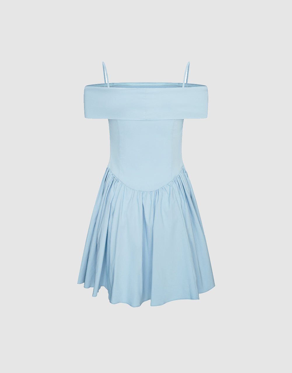 Sleeveless Off-Shoulder A-Line Dress