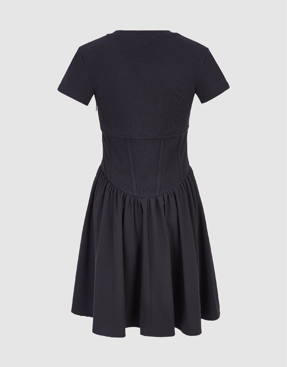 Crew Neck Straight Dress