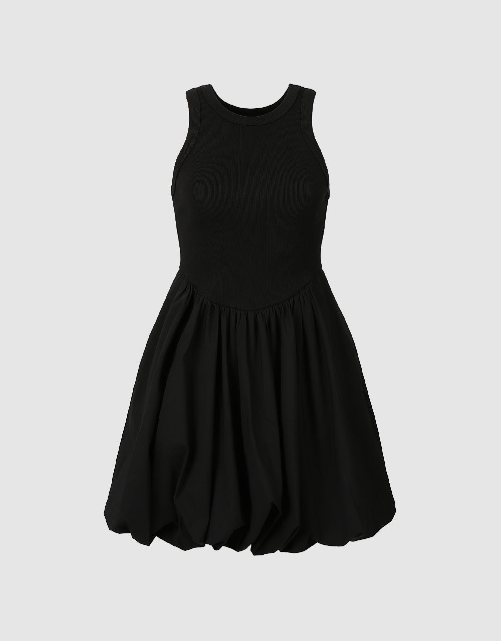 Sleeveless Crew Neck A-Line Dress