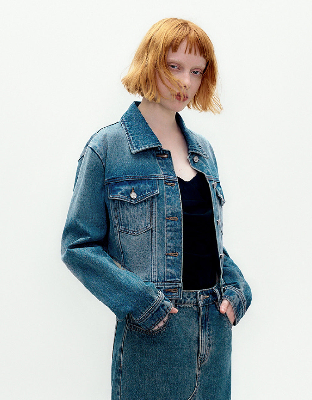 Raw Hem Denim Jacket