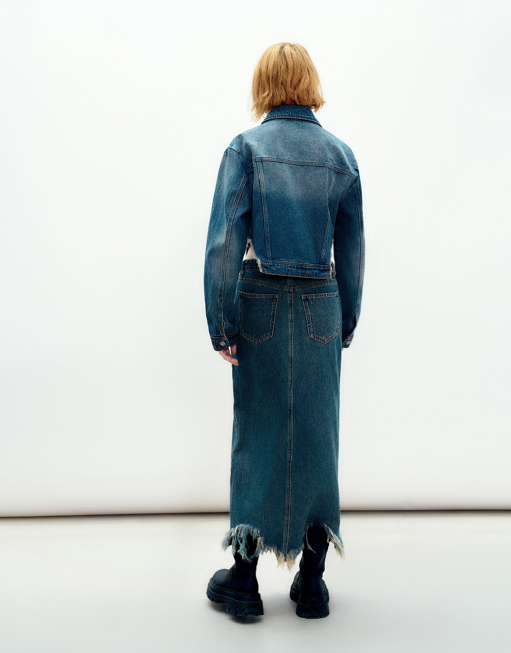 Raw Hem Denim Jacket