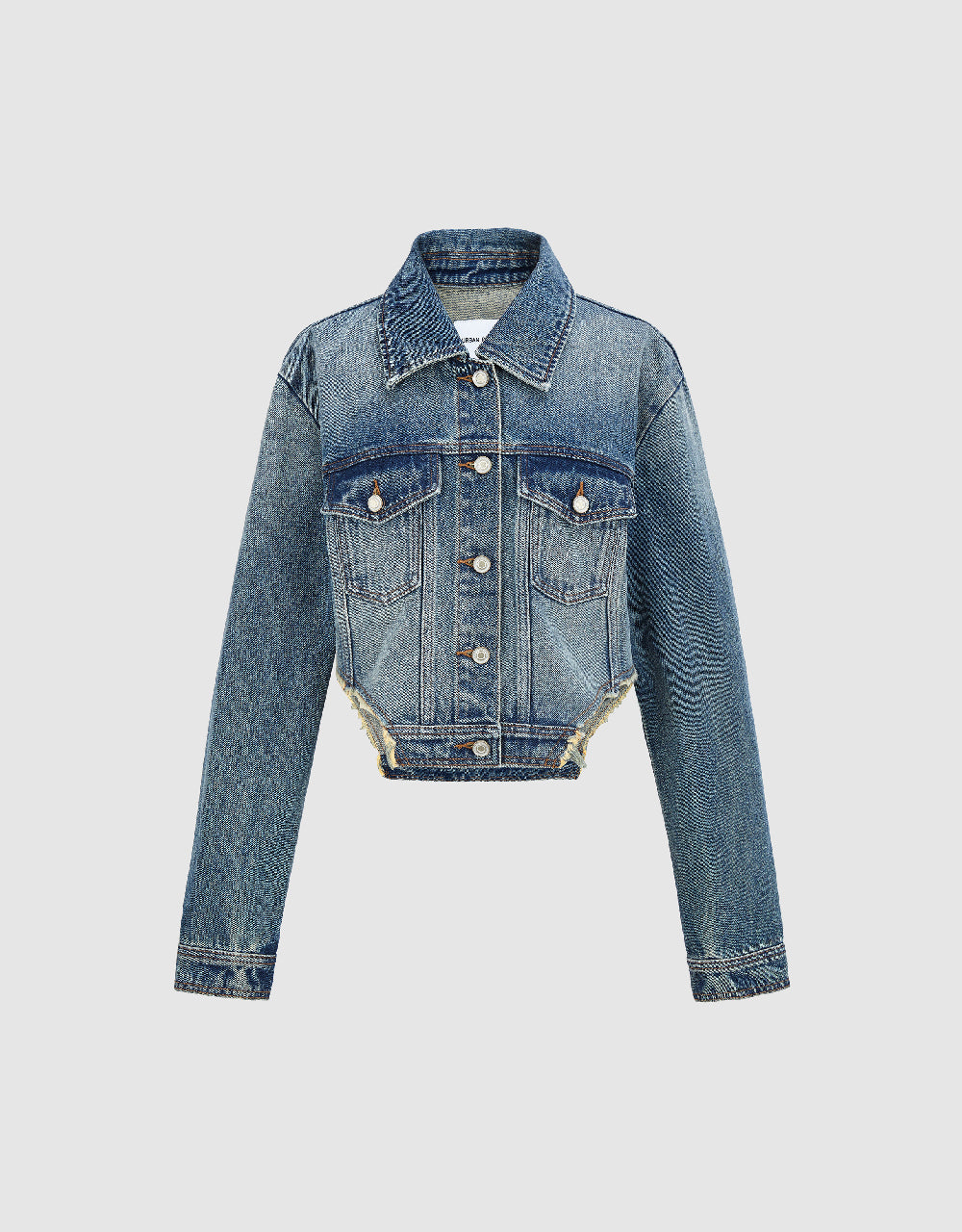 Raw Hem Denim Jacket