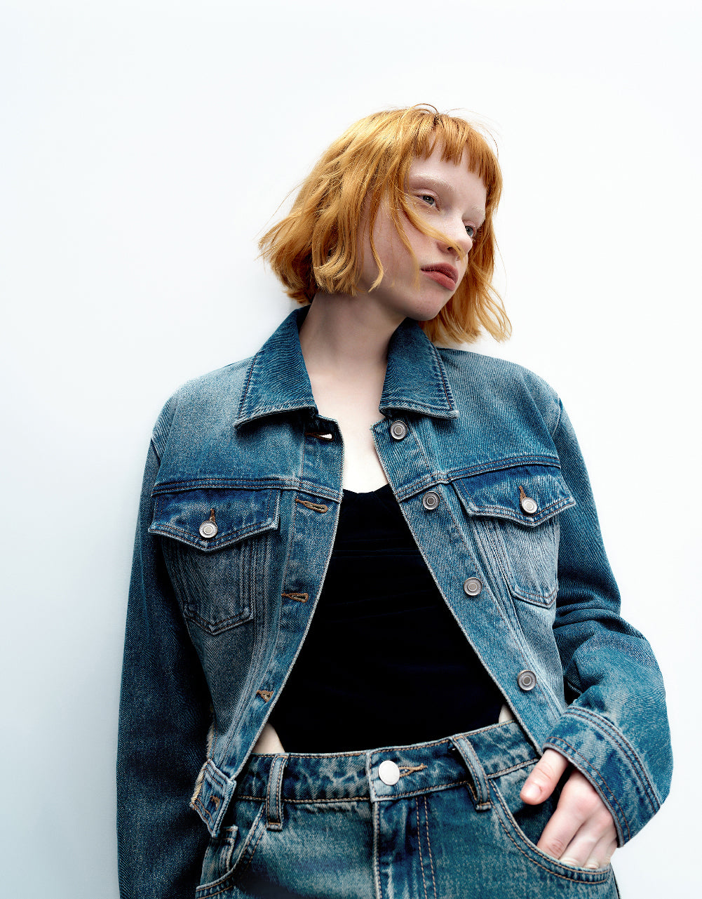 Raw Hem Denim Jacket