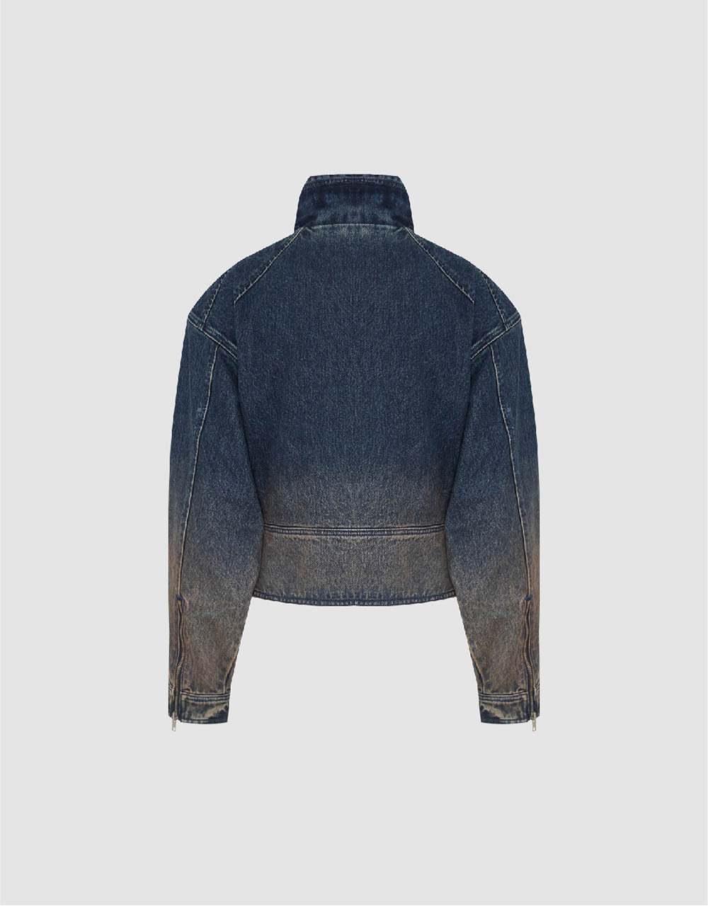 Stand Collar Denim Jacket