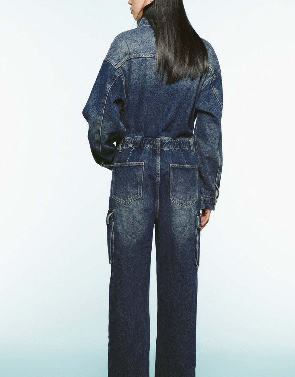 Loose Denim Jumpsuit