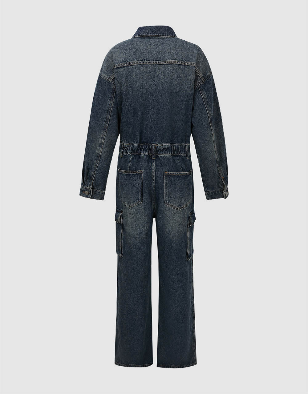 Loose Denim Jumpsuit