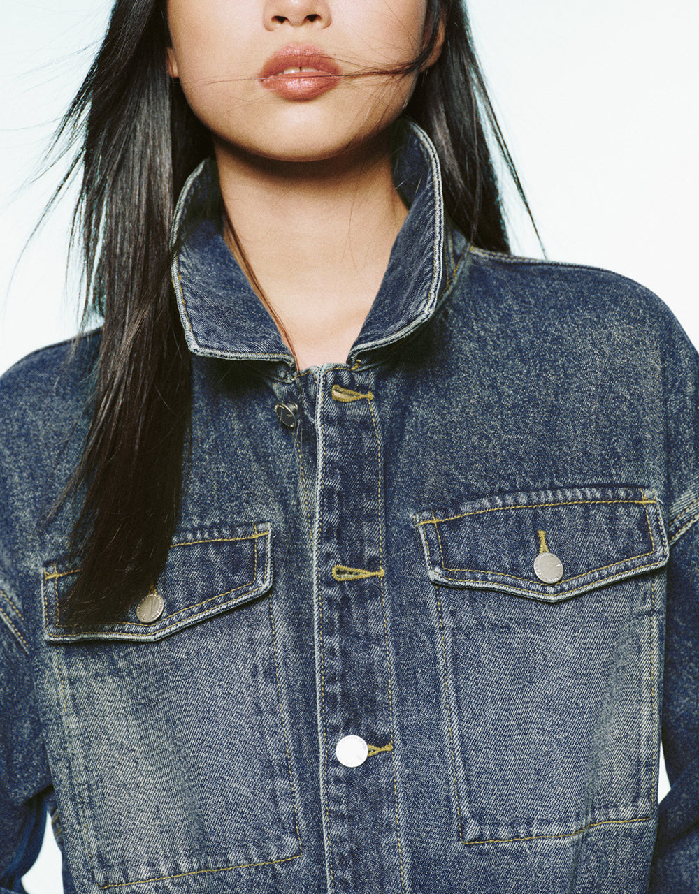 Loose Denim Jumpsuit