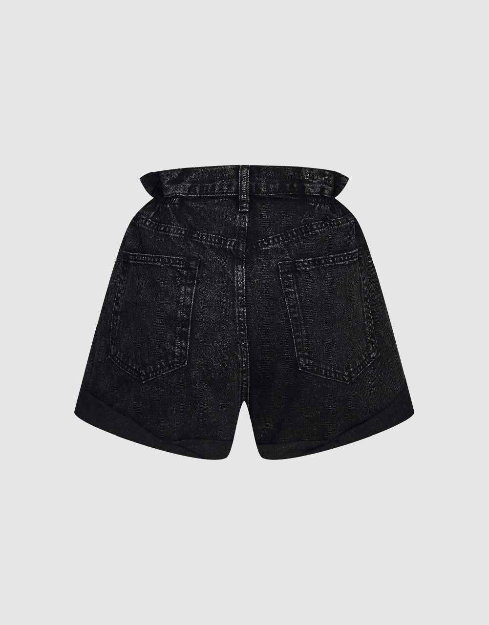 Roll Up Hem Denim Shorts