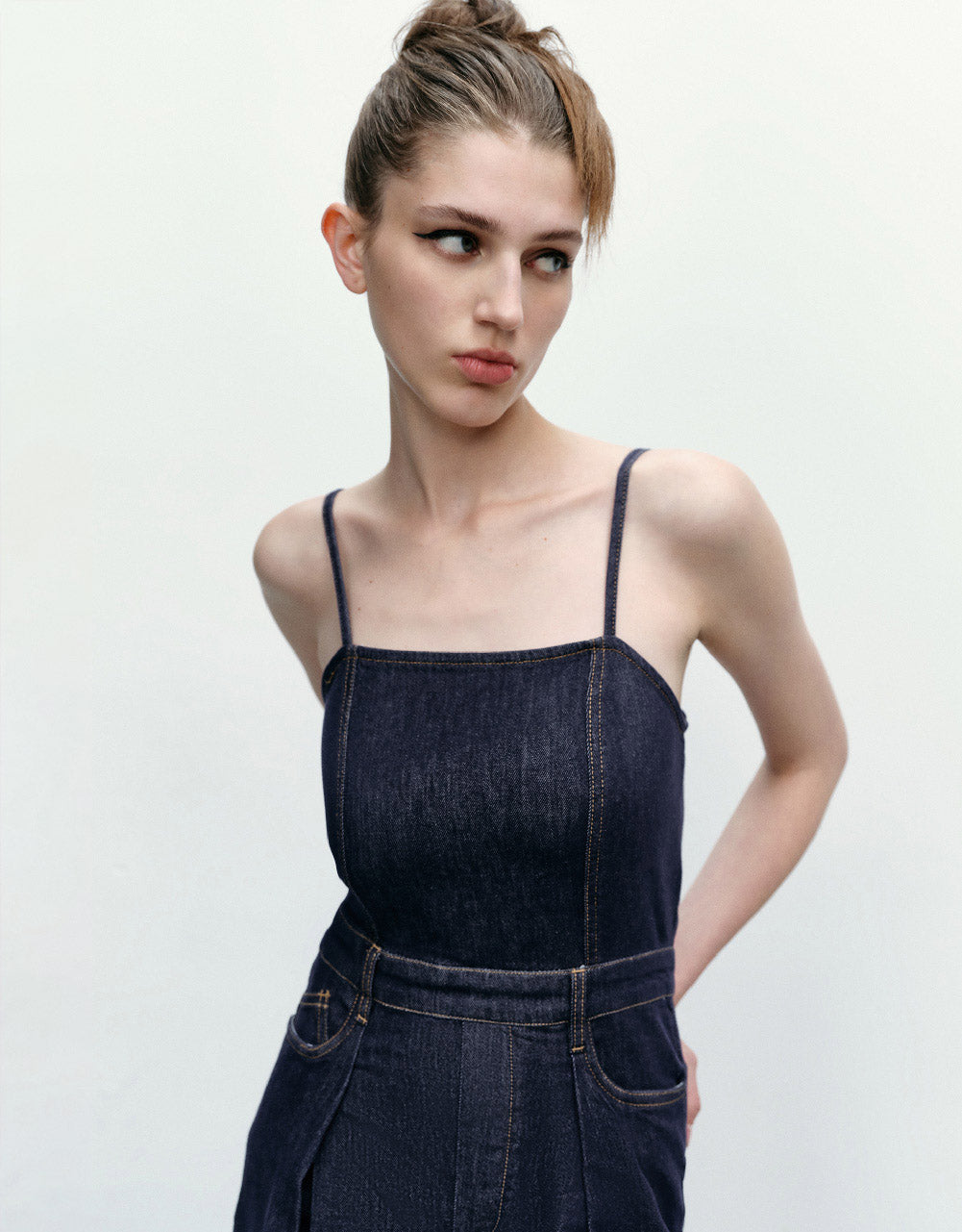 Denim Jumpsuits With Pockets