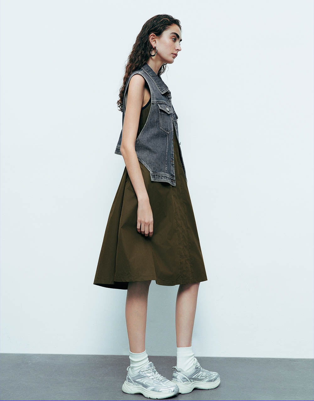 Lapel Denim Vest