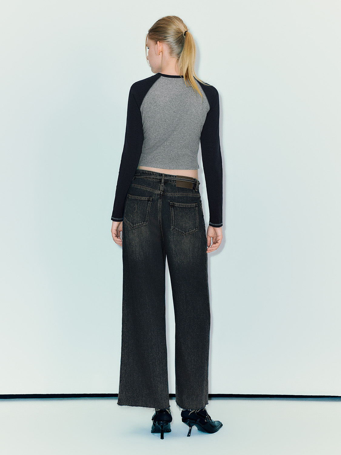Wide-Leg Jeans With Rope