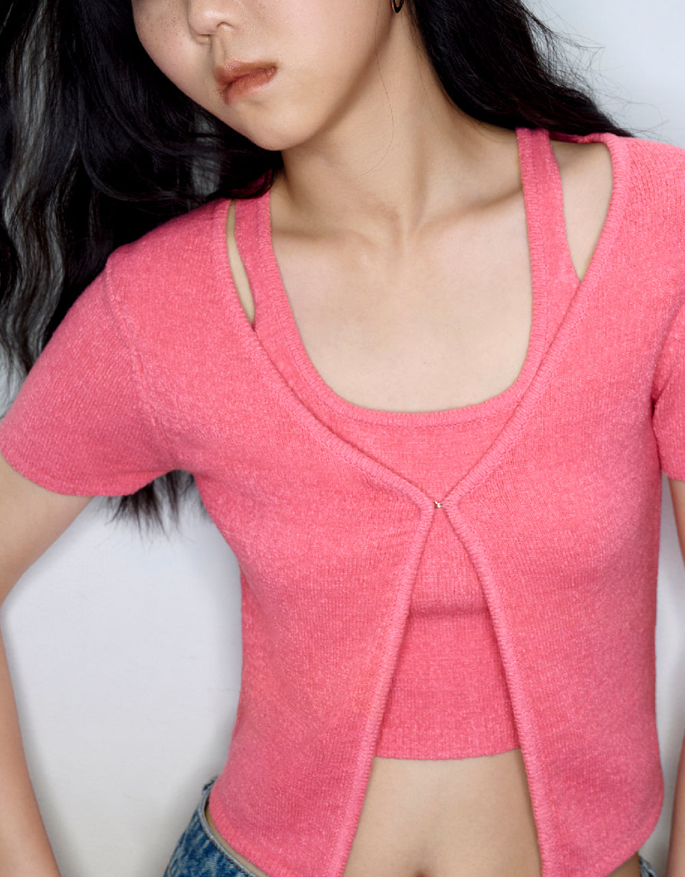 2 In 1 Knitted T-Shirt