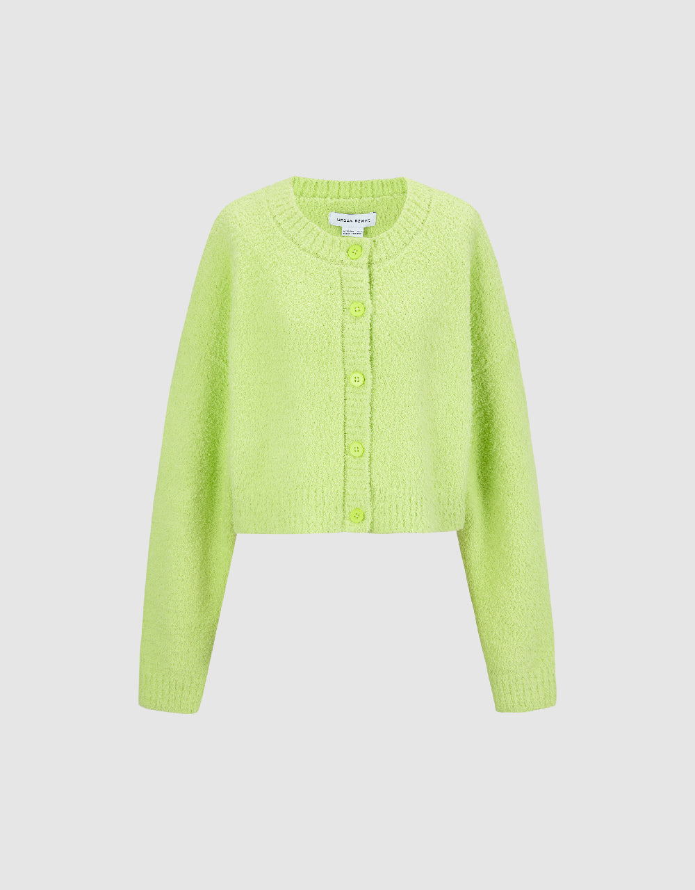 Crew Neck Knitted Cardigan
