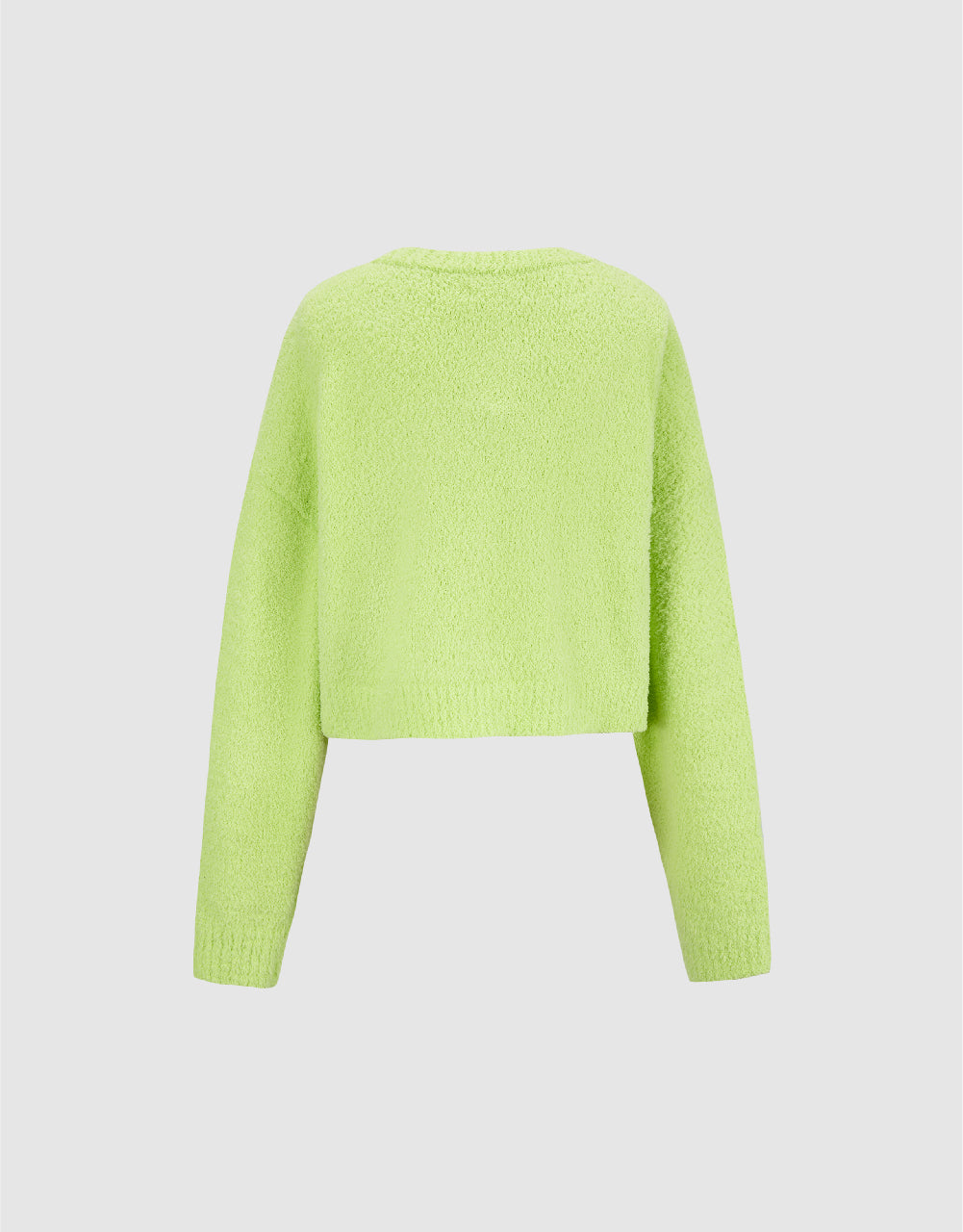 Crew Neck Knitted Cardigan