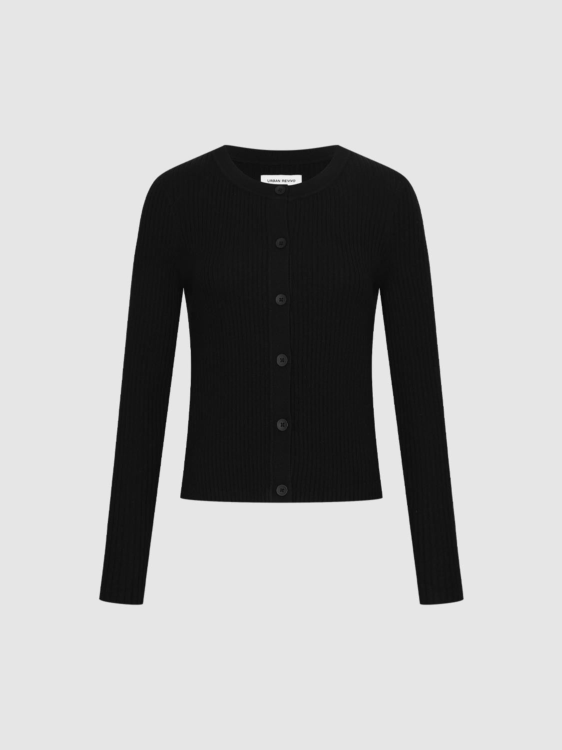 V-Neck Button Up Knitted Cardigan