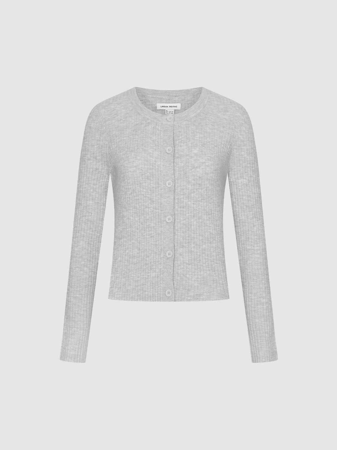 V-Neck Button Up Knitted Cardigan