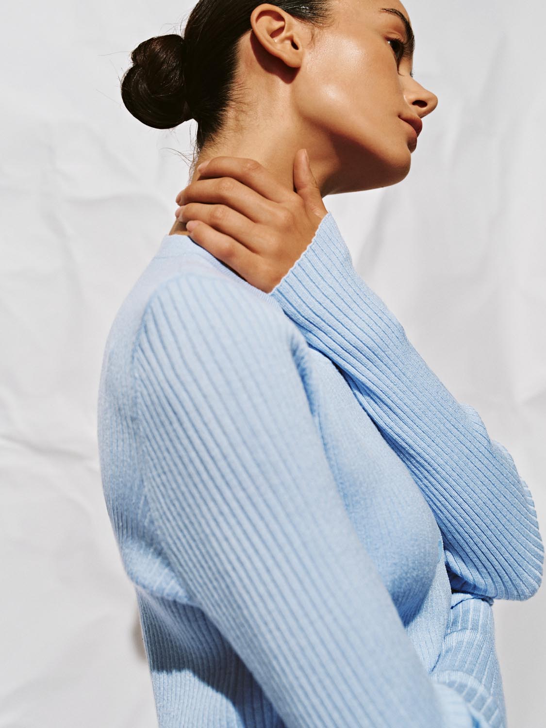 V-Neck Button Up Knitted Cardigan