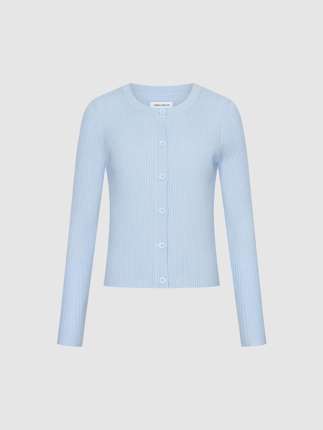 V-Neck Button Up Knitted Cardigan