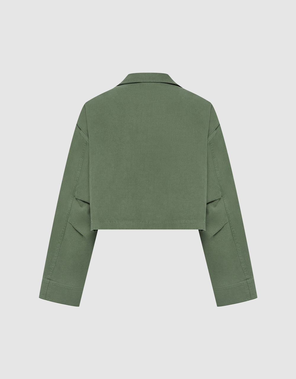 Zipper Front Straight Jacket