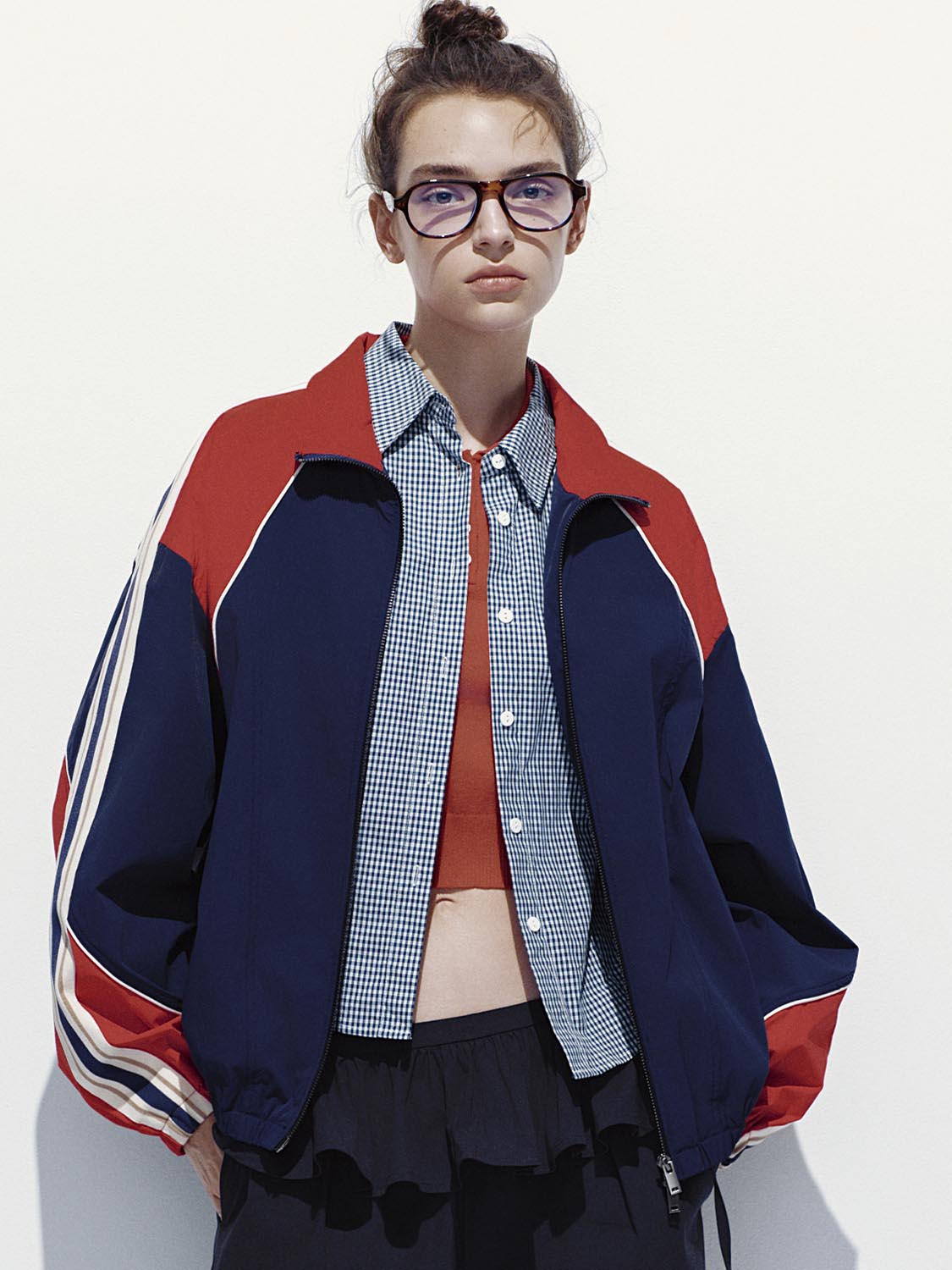 Colorblock Contrast Full Zip Jackets