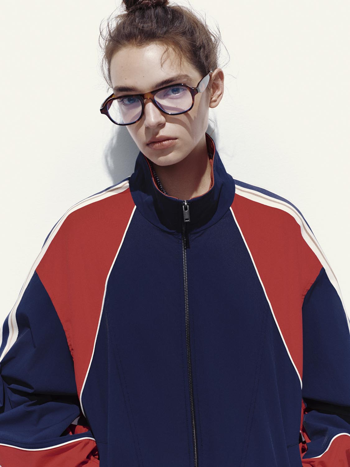 Colorblock Contrast Full Zip Jackets