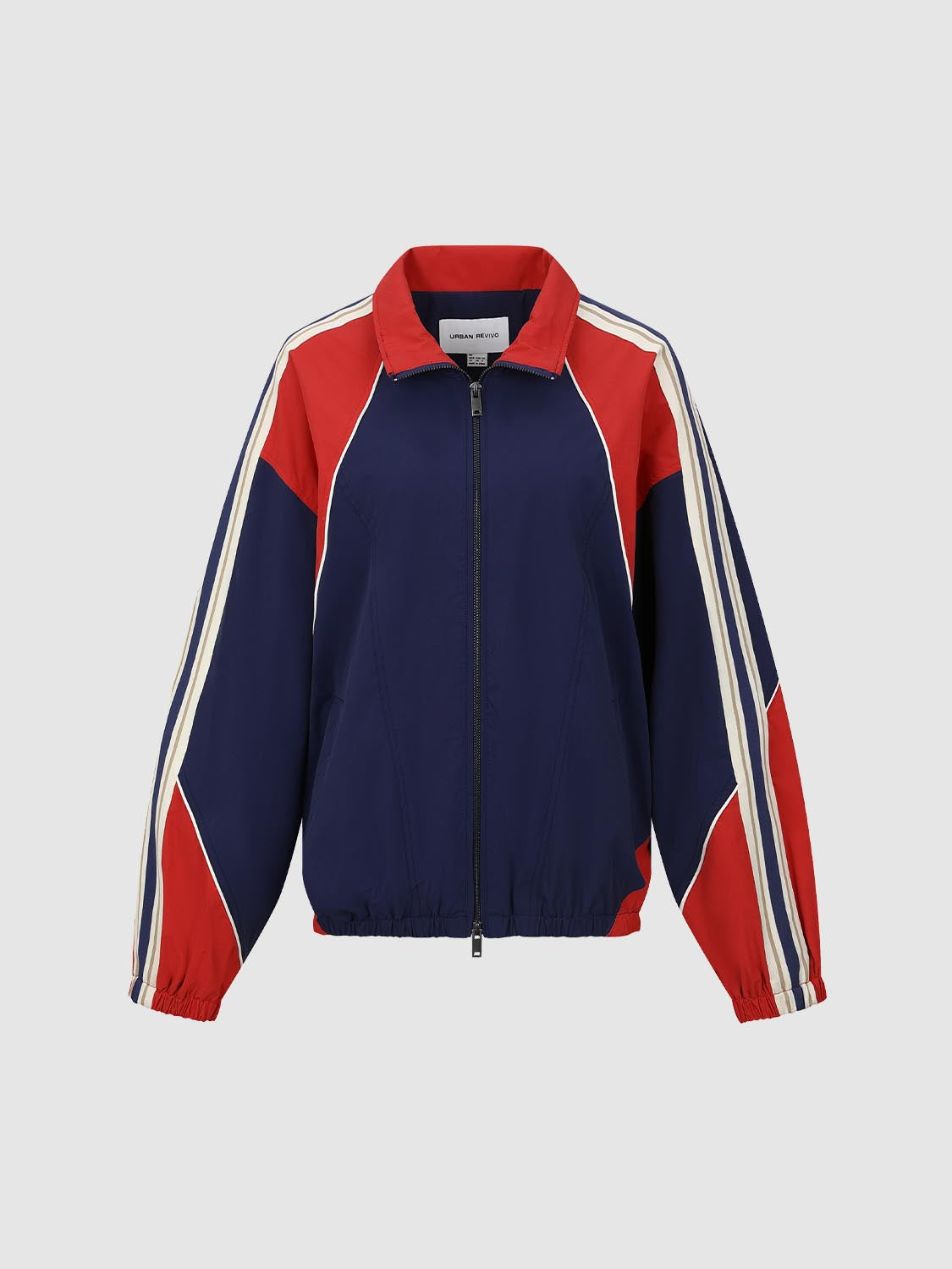 Colorblock Contrast Full Zip Jackets