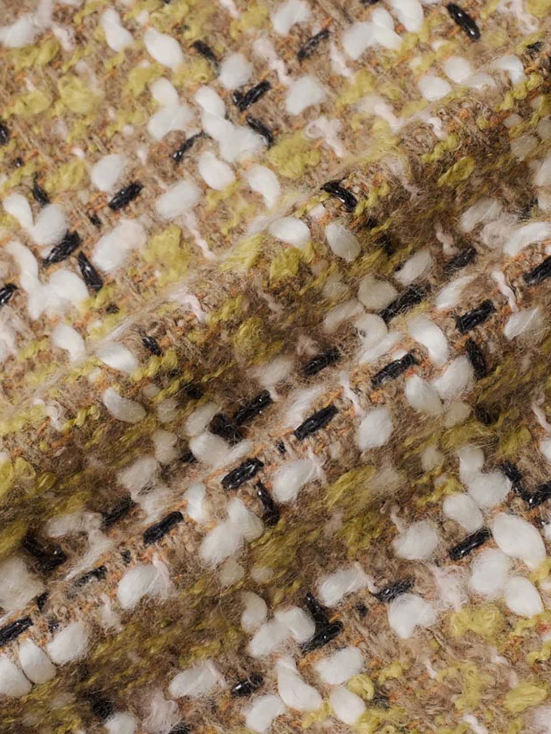 Thick Button Up Tweed Jacket