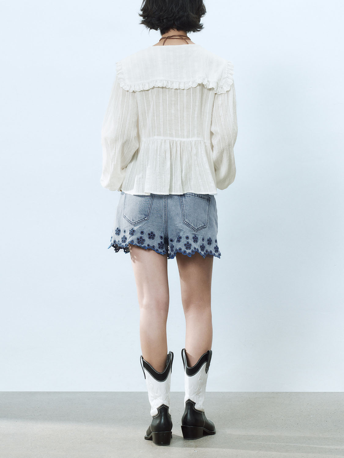 Lace Up Blouses