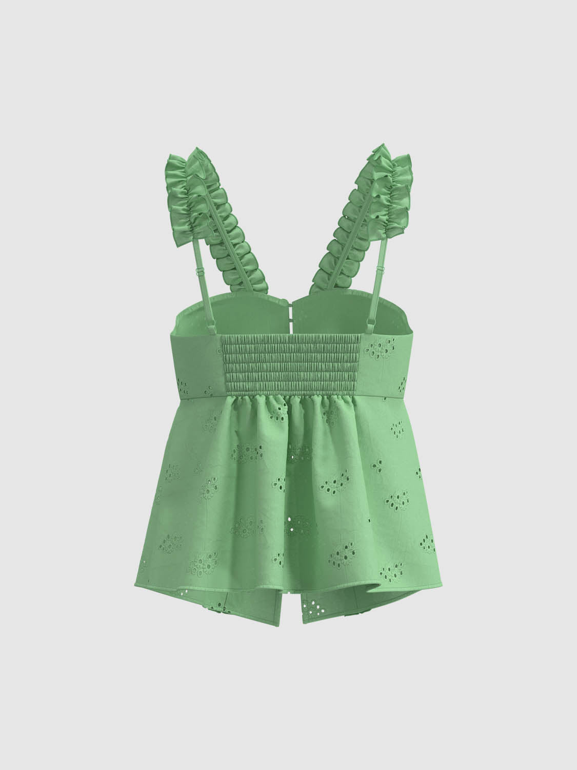 Ruffle Strap Cami Tops