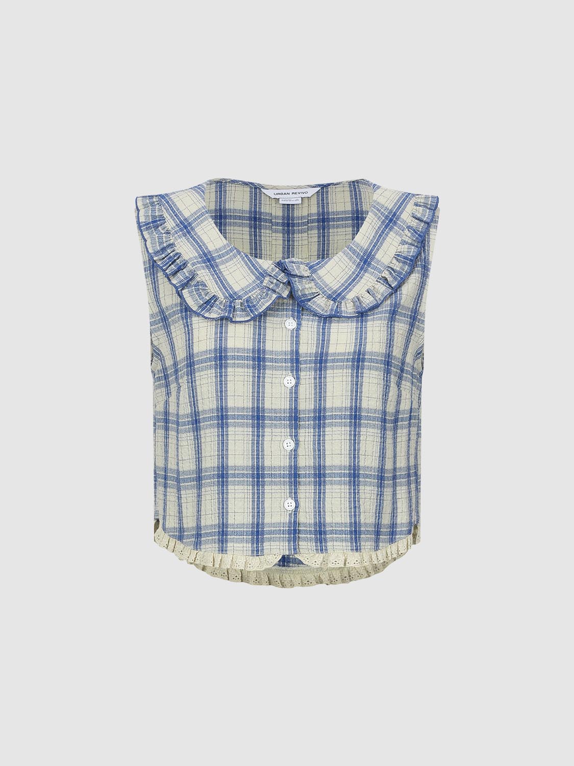 Plaid Sleeveless Shirts