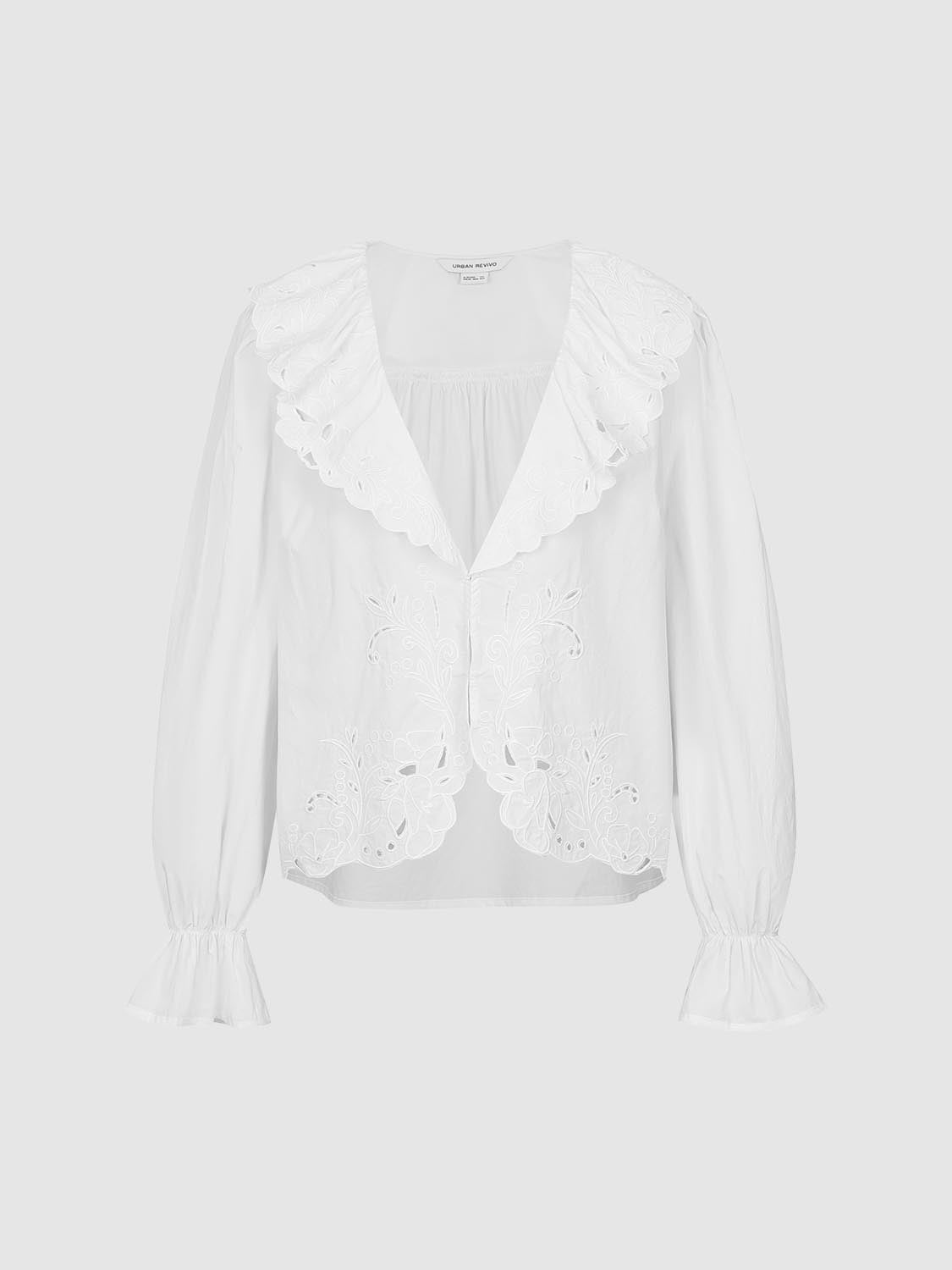 V-Neck Lace Blouses